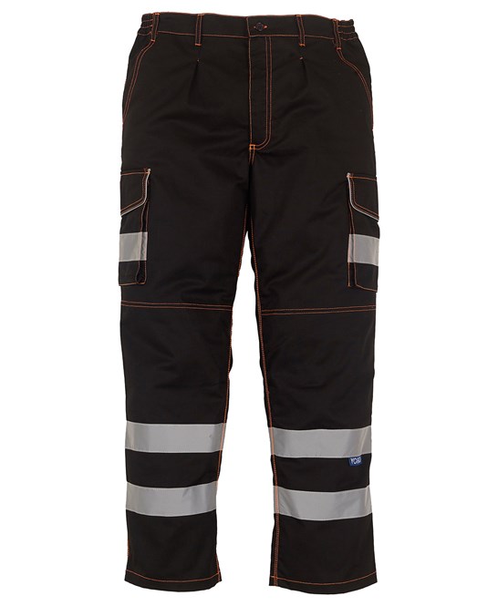 Pantalon Cargo De Travail Haute Visibilité Orange - Marque Arco, Taille Homme