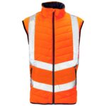 Hi Vis Puffer Bodywarmer - Image 2