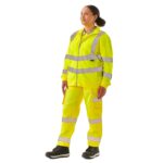 Ladies Hi Vis Eshaal Zipped Sweatshirt - Image 4