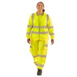 Ladies Hi Vis Eshaal Zipped Sweatshirt - Image 2