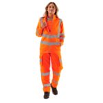 Ladies Hi Vis Eshaal Zipped Sweatshirt - Image 7