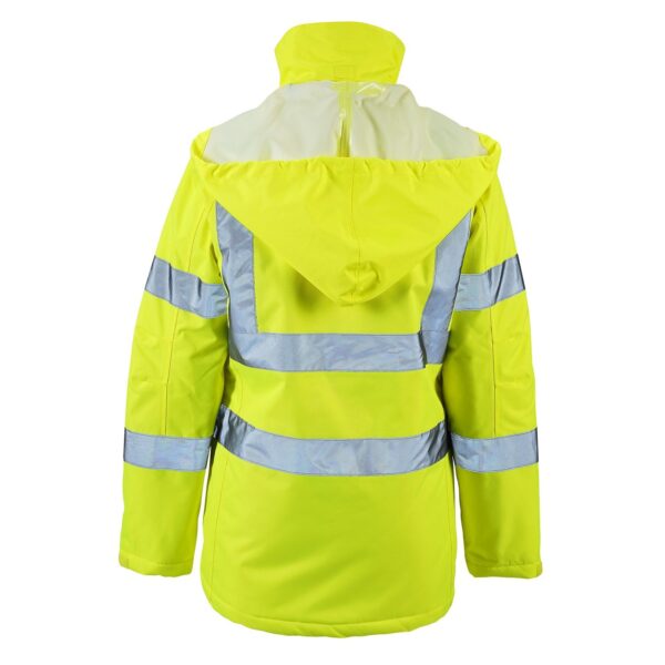 Ladies Hi Vis Kamela Padded Jacket - Image 9