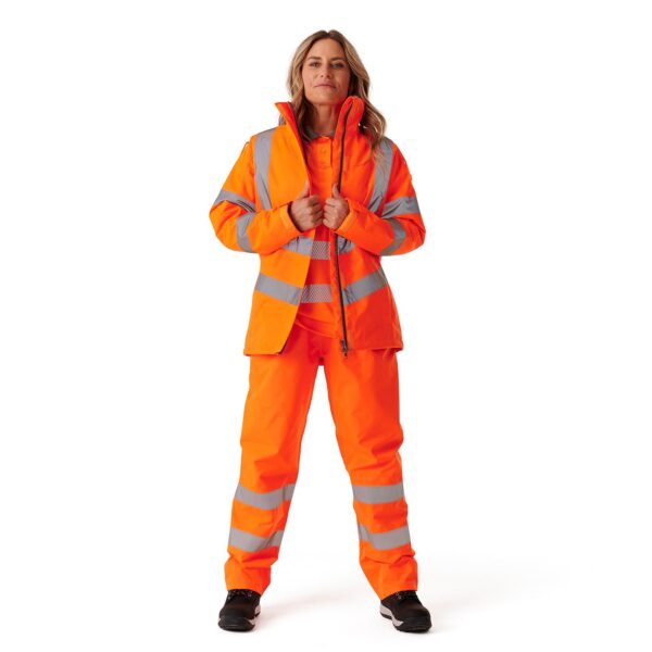 Ladies Hi Vis Kamela Padded Jacket - Image 11