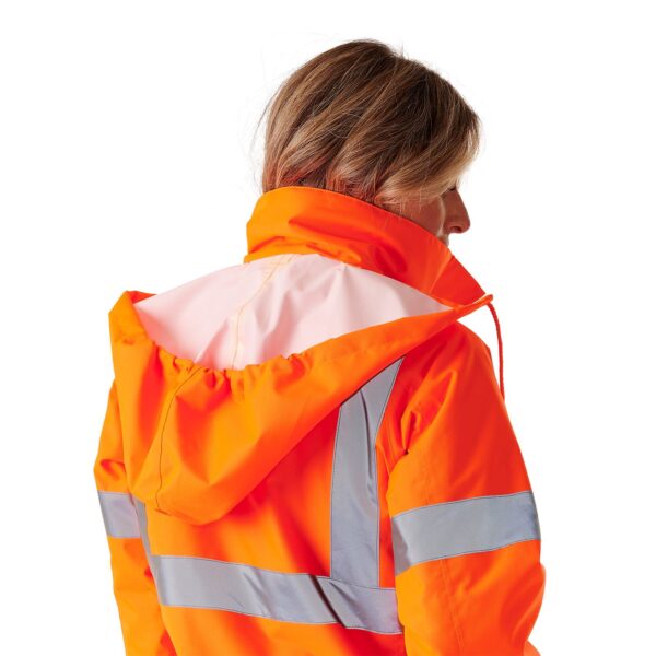 Ladies Hi Vis Kamela Padded Jacket - Image 10