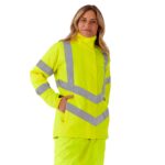 Ladies Hi Vis Kamela Padded Jacket - Image 3