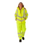 Ladies Hi Vis Kamela Padded Jacket - Image 5