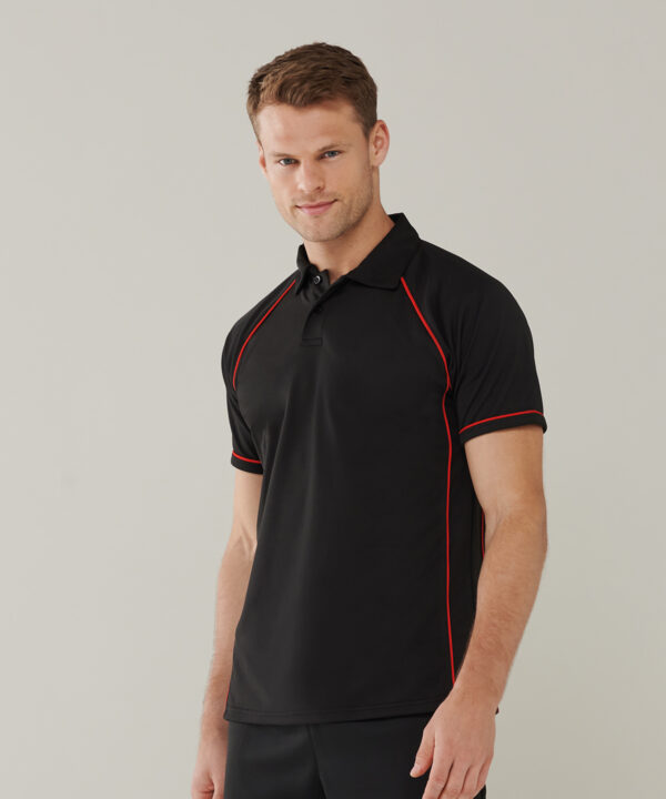 Piped performance polo - Image 4