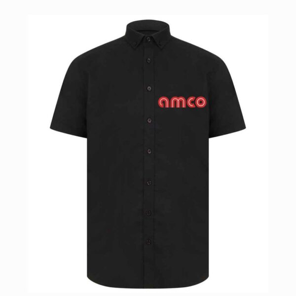 AMCO Men's Modern Short Sleeve Oxford Shirt