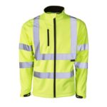 Hi Vis Softshell Jacket - Image 2